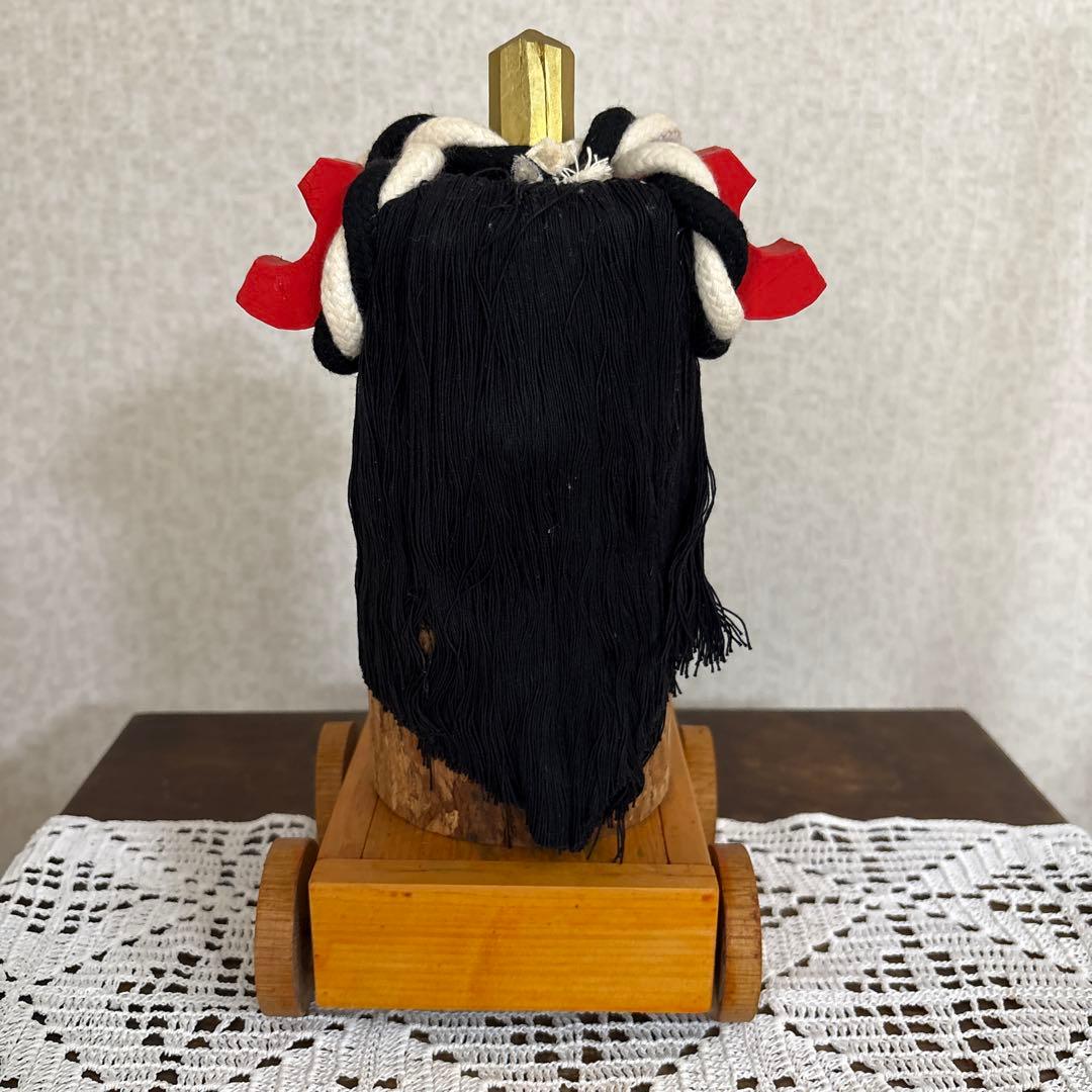 でこ唐津んやま　赤獅子　木偶　人形　木工芸　民芸品　唐津くんちフィギュア