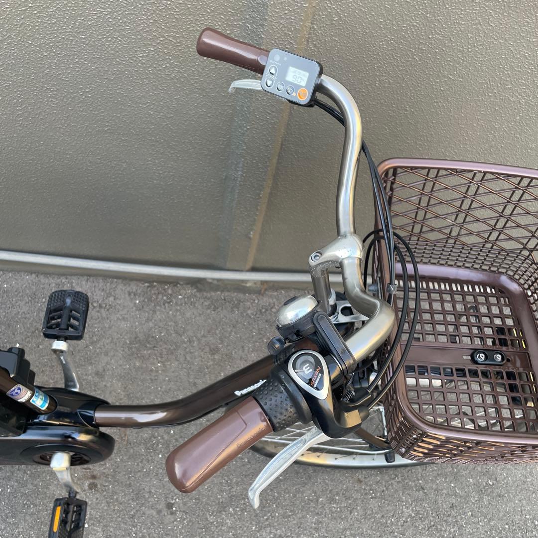 パナソニック電動アシスト自転車26インチ バッテリー16Ah ブラウン