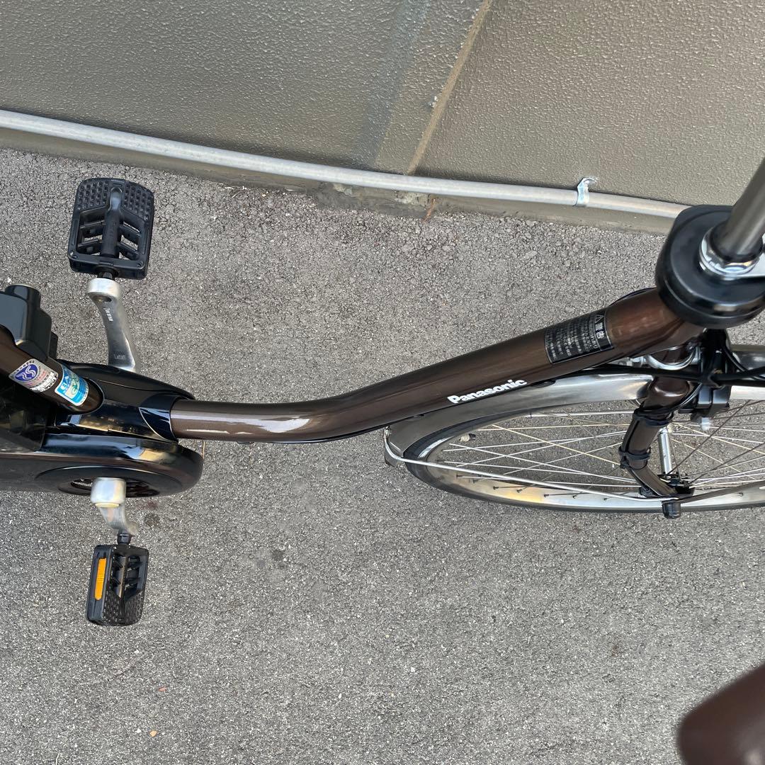 パナソニック電動アシスト自転車26インチ バッテリー16Ah ブラウン