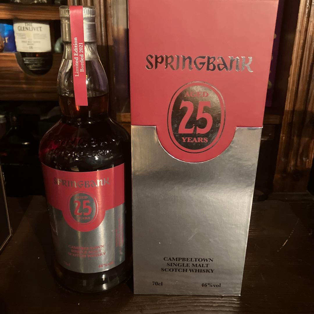 更新5万値下げSPRINGBANK25年シングルモルトウイスキー700ml46%