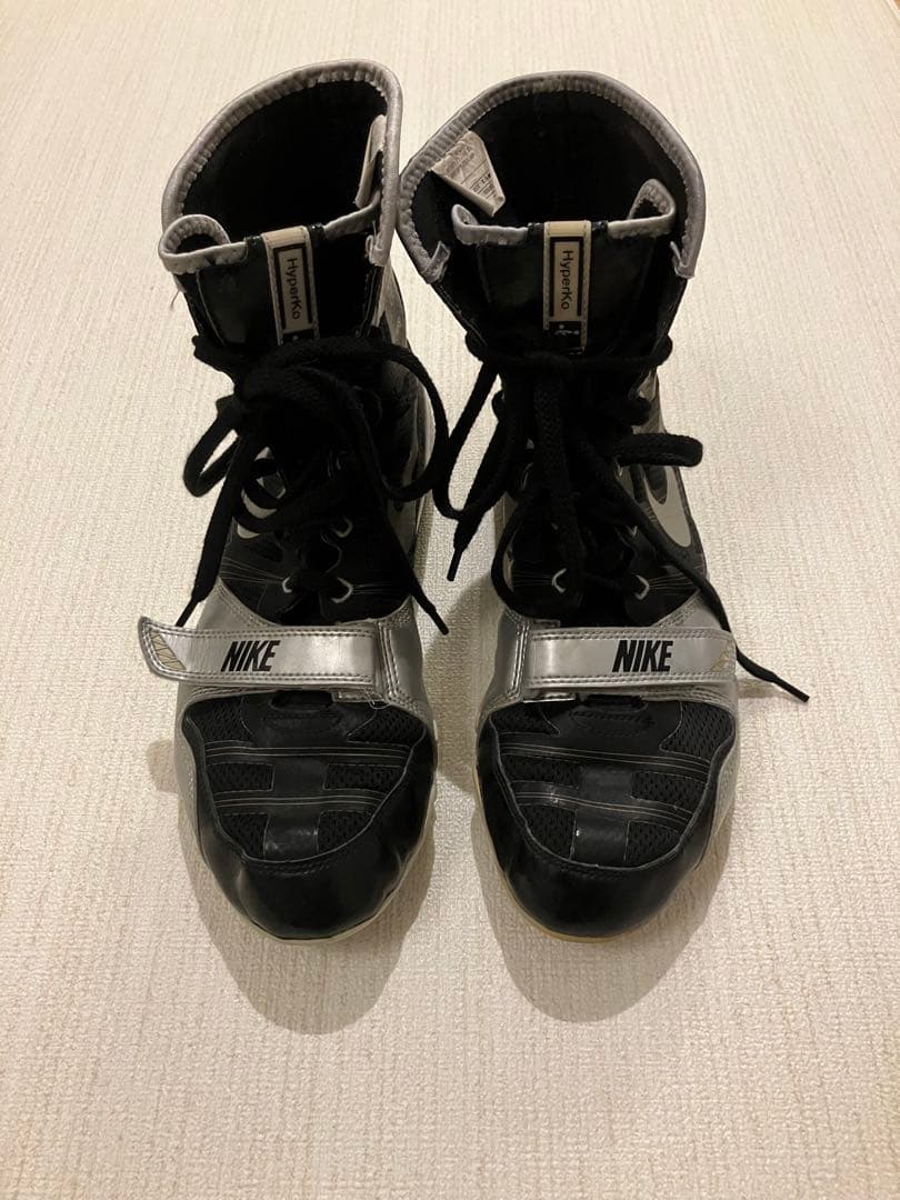 NIKE ハイパーKO ボクシングシューズ ブラック/シルバー 27.5㎝