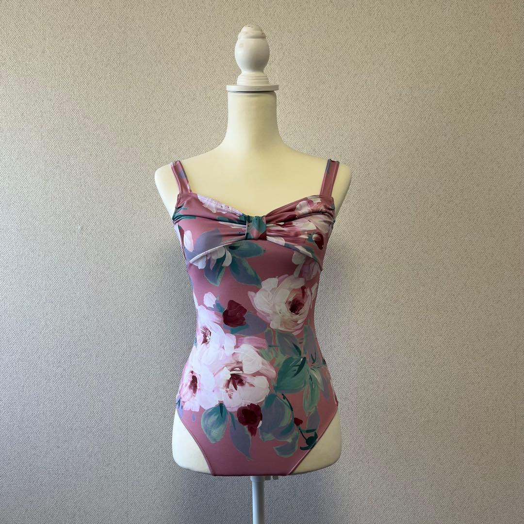 ♪stina花柄ピンクレオタード XL