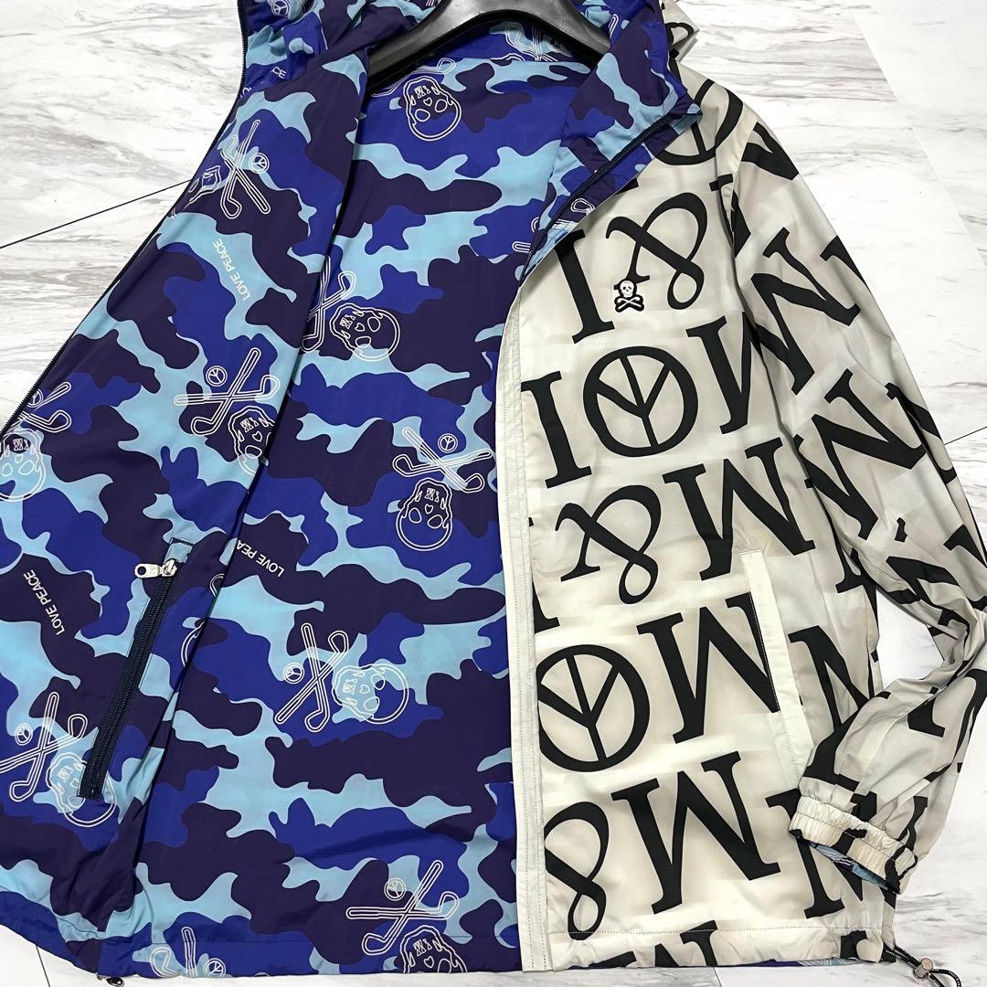 極美品 XL相当⭐️マークアンドロナ リバーシブル ナイロンジャケット 総柄