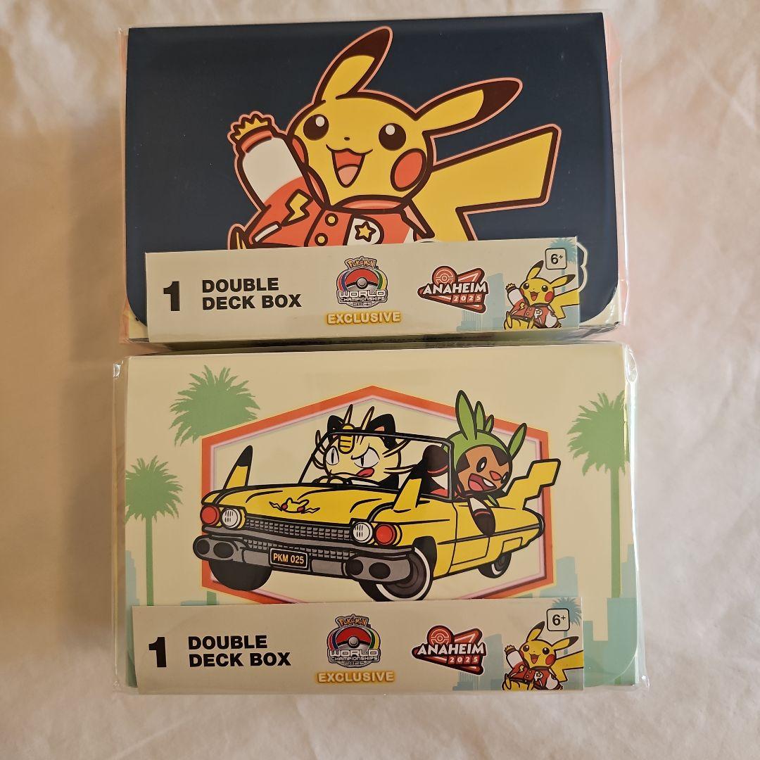 WCS 2025 ポケモン アナハイム ダブルデッキボックス セット ピカチュウ