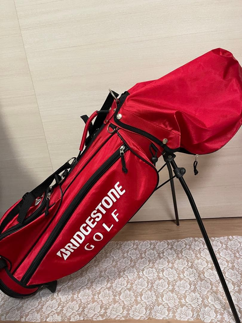 BRIDGESTONE ゴルフキャディバッグ 赤