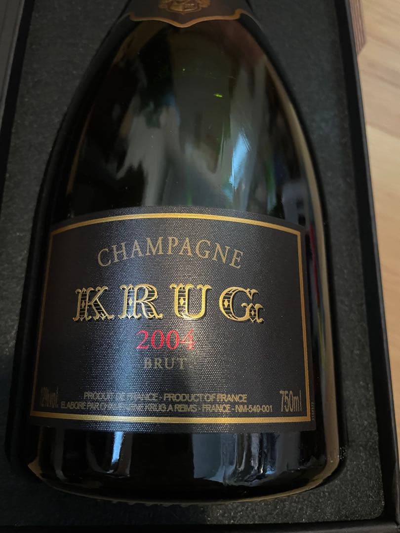 【セラー保管】クリュッグ　ビンテージ　2004 箱付き　750ml Krug