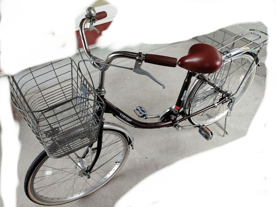 【値下げ】マルイシ　自転車　シティ サイクル 24インチ ブラウン　引き取り価格