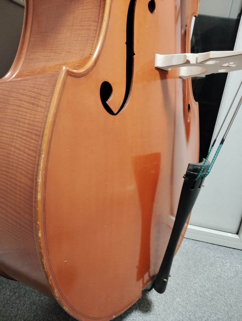 コントラバス ウッドベース スズキ ケース付 表単板 エヴァピラッツィ弦