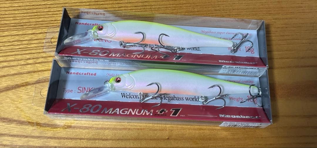 メガバス　X-80 MAGNUM +1 PMチャートバック 2個