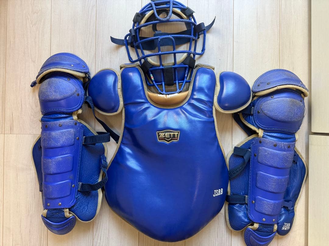 ZETT 軟式用キャッチャー防具　3点セット