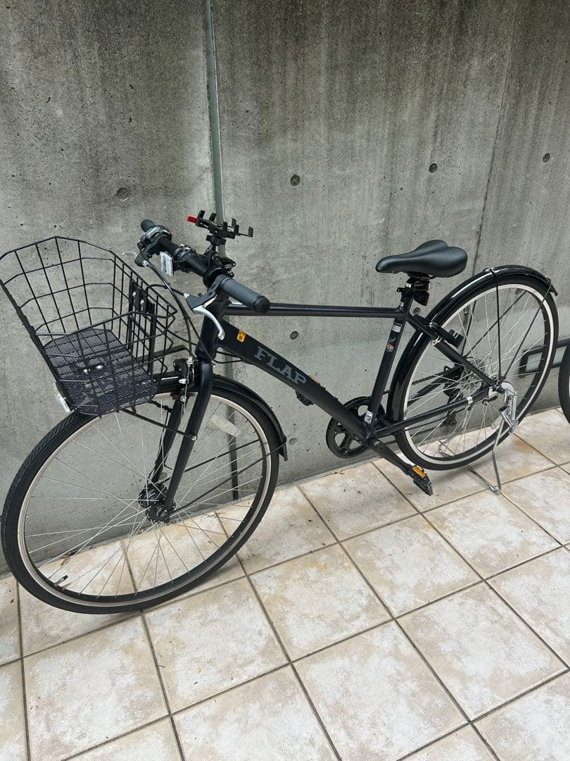【美品】FLAP 6段変速 自転車 オートライト付き 両立スタンド 鍵あり