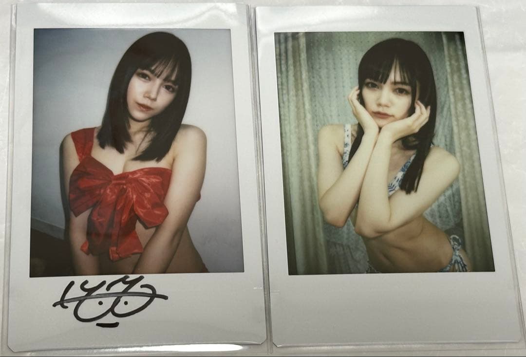 涼森れむ　4点セット　直筆サイン入りチェキ　サイン無しチェキ　イベントチェキ