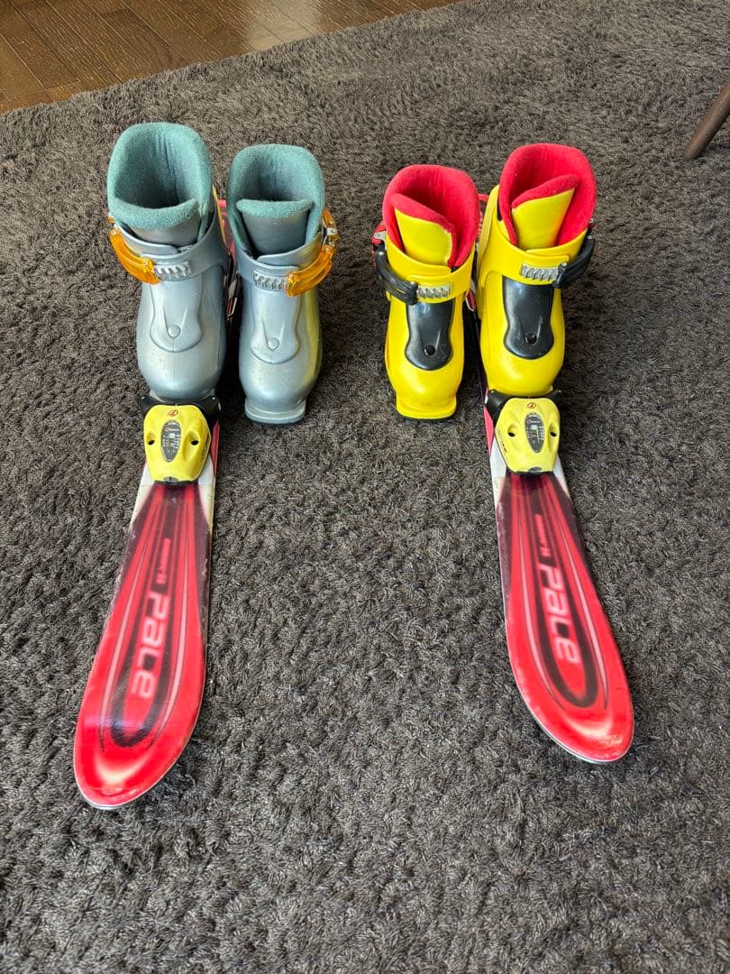 スキー（子供用、約80cm）HEAD スキー靴2足セット