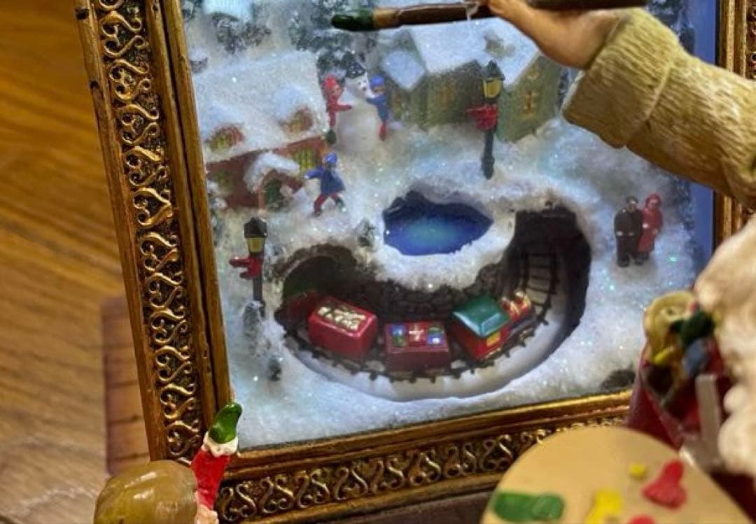 サンタクロース クリスマス オルゴール　フィギュア