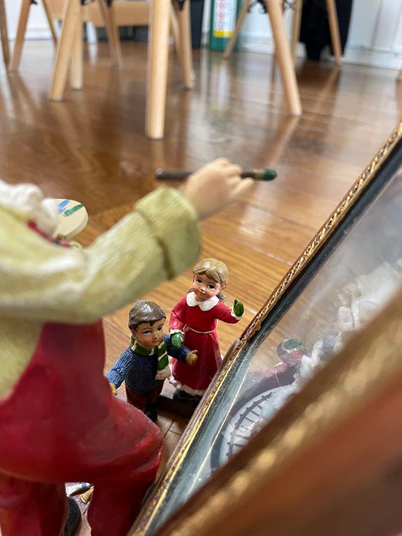 サンタクロース クリスマス オルゴール　フィギュア