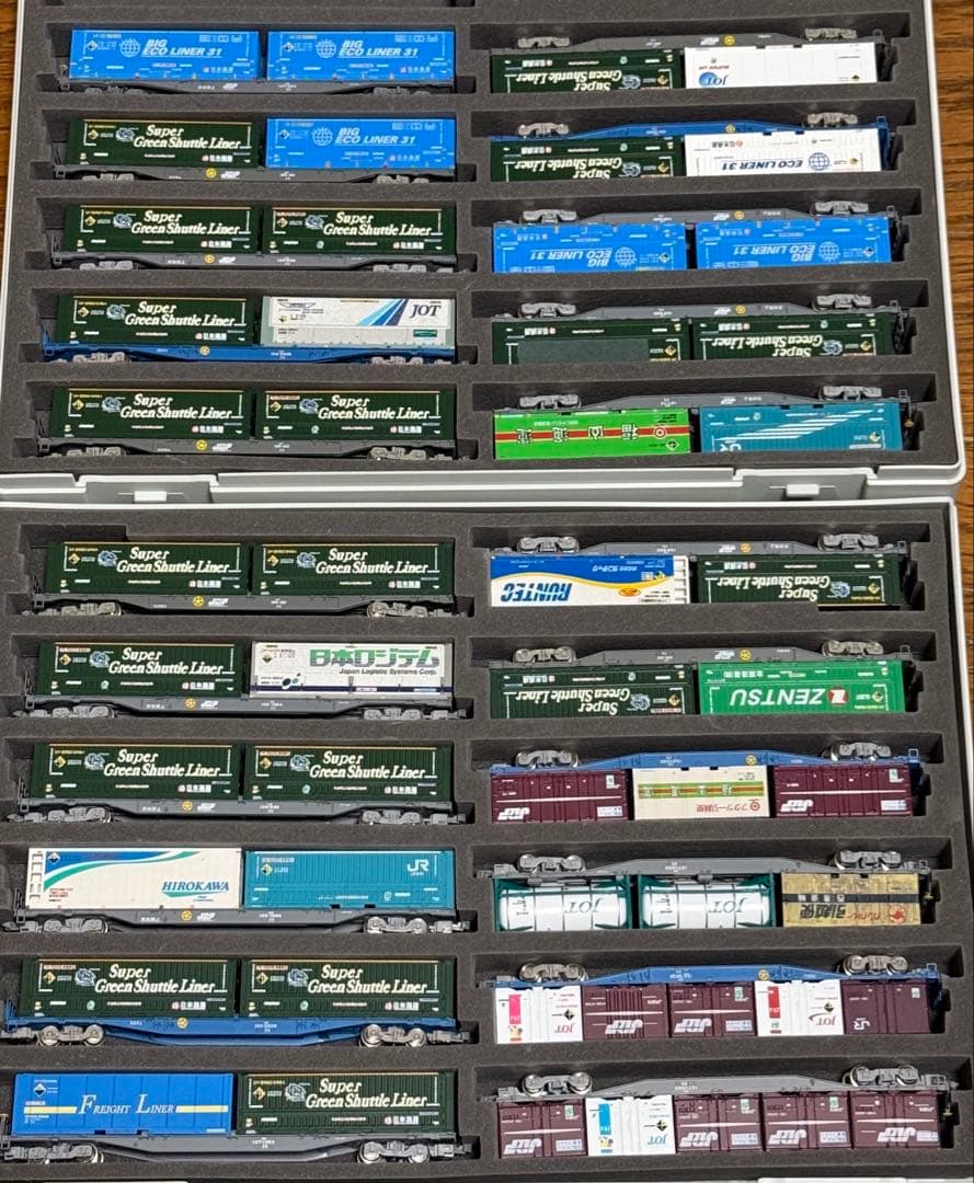Nゲージ コンテナ付き貨物列車 スーパーグリーンシャトルライナー 美品