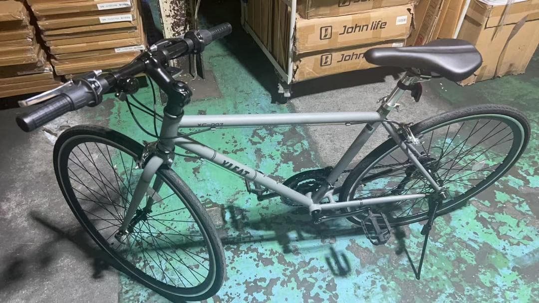 中古品 クロスバイク XC-007 グレー