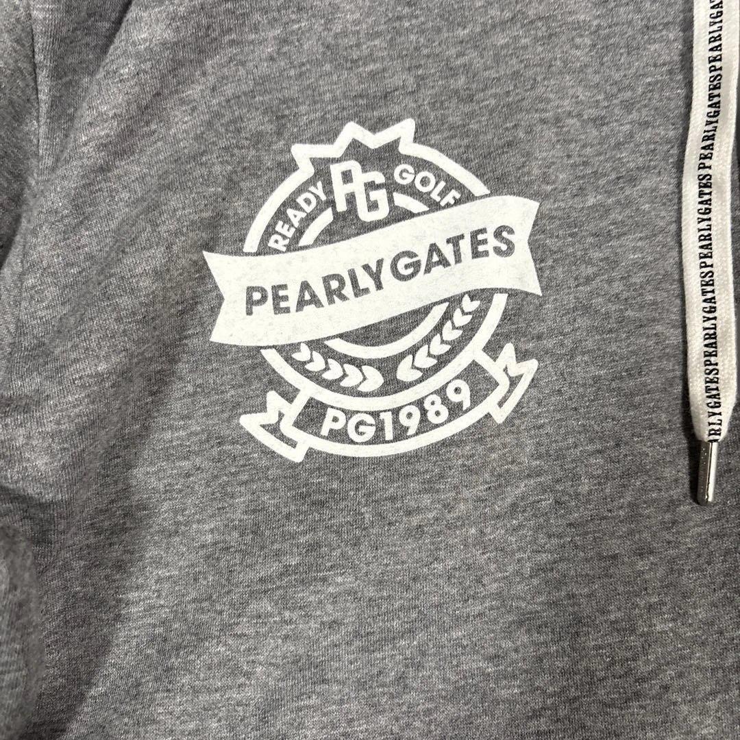 【美品】 PEARLY GATES グレー フルジッパー パーカー