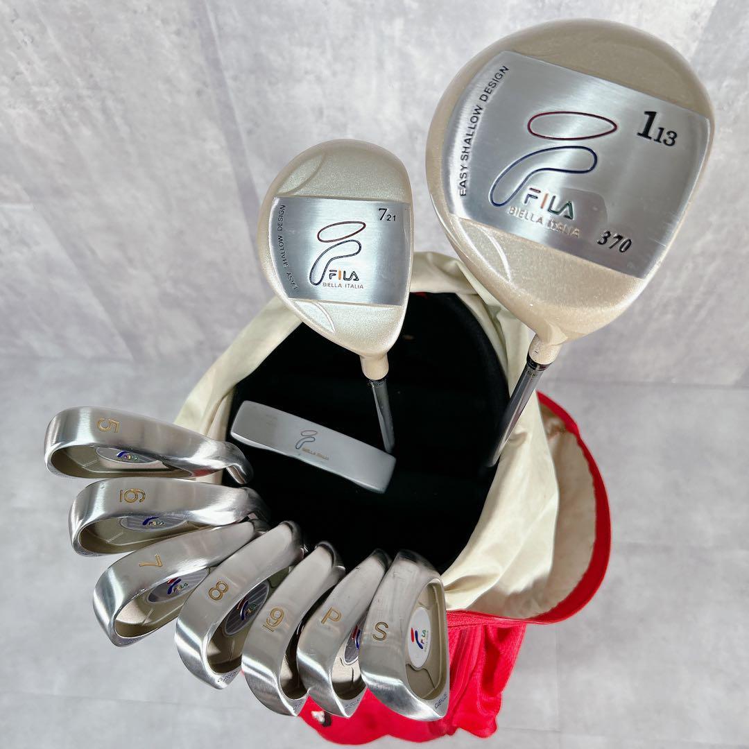 X476 タイトリスト フィラ レディース ゴルフ クラブ セット 赤 オシャレ