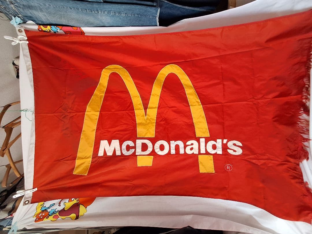 レア 70's～ マクドナルド ヴィンテージ バナー 広告 店舗 ショップ 販促