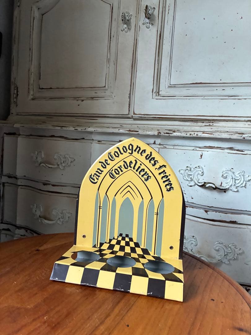 フランス　アンティーク　ホーロー　サイン　看板　ディスプレイ　パヒューム　ボトル