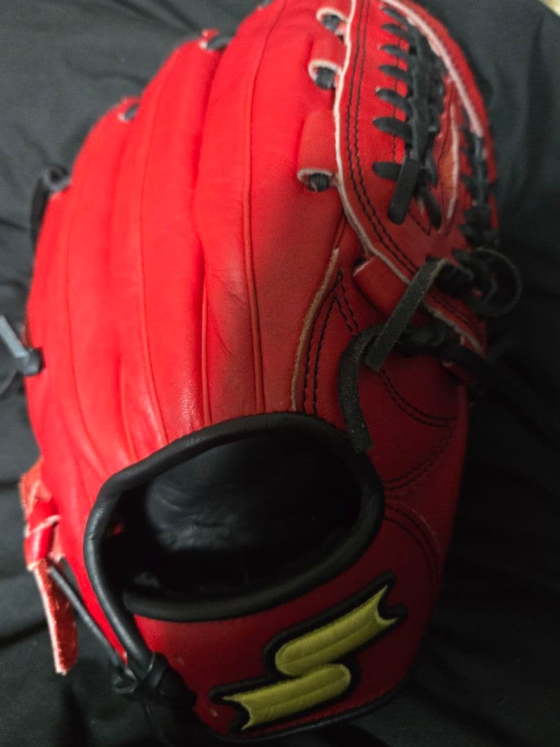 ssk 赤色　一般 軟式　野球用グローブ Special Make