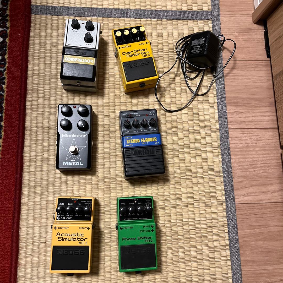 エフェクター セット 6個セット アダプタ付き