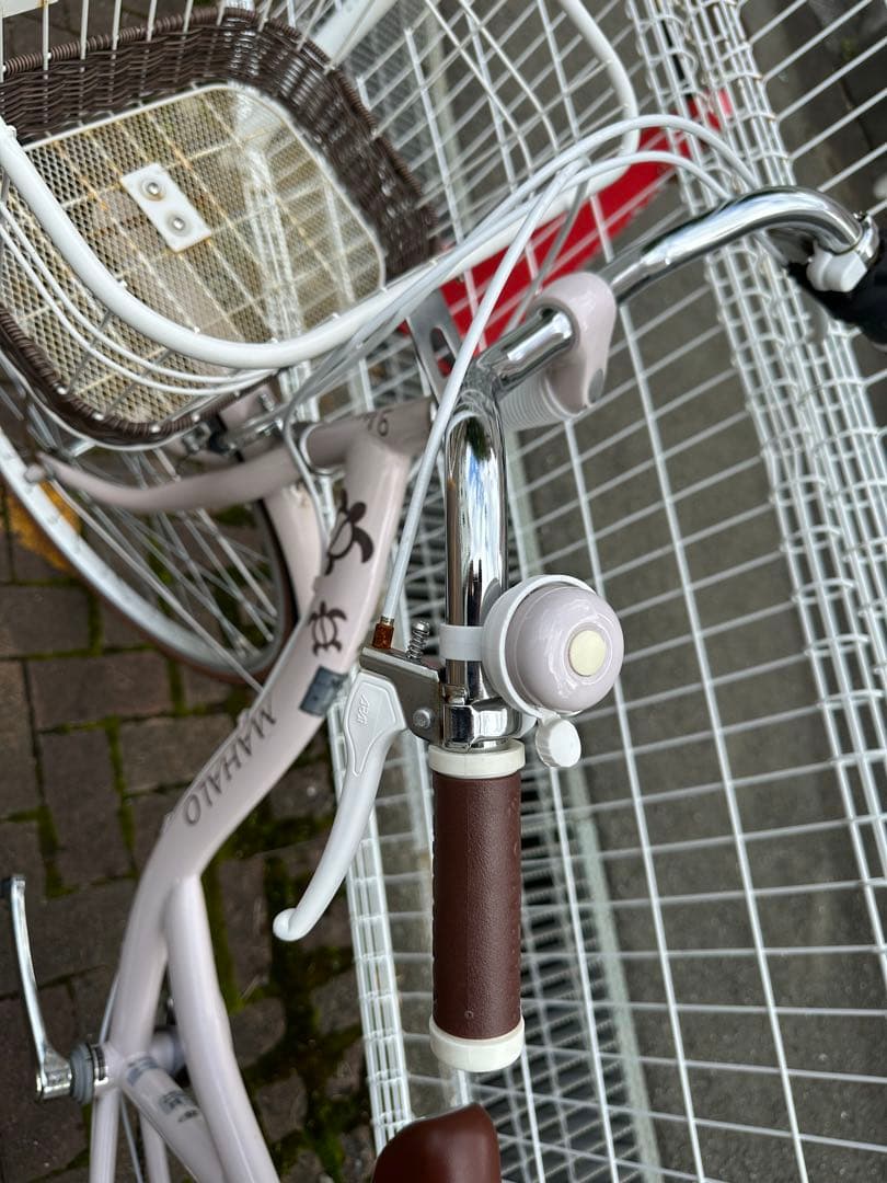 MAHALO 6速　子供用自転車 ピンク色 前部バスケット付き　26インチ