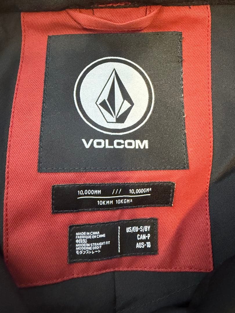 【美品】VOLCOM キッズ 上下ウェアセット Sサイズ