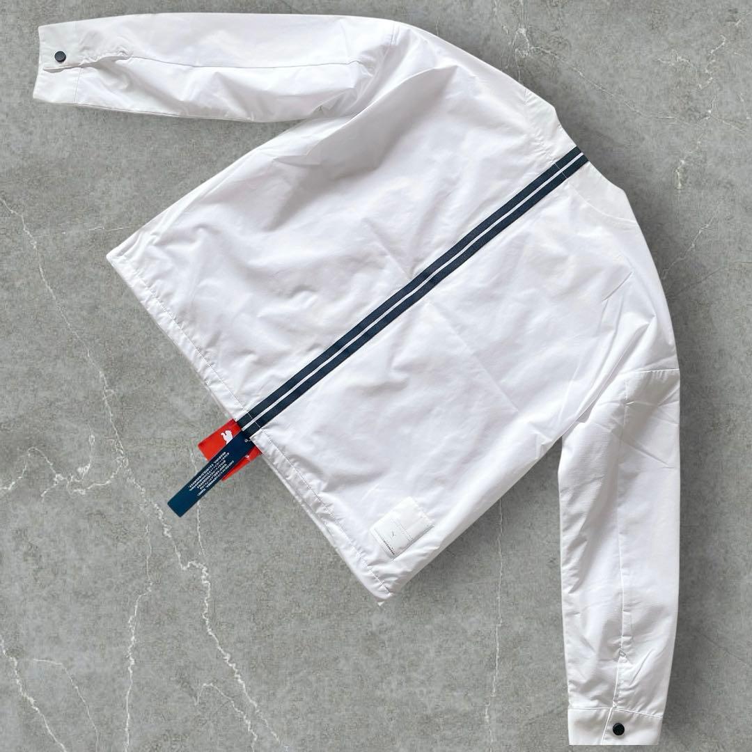 新品PUMA プーマ TEXBRID ゴルフジャケット L 白 ノーカラー