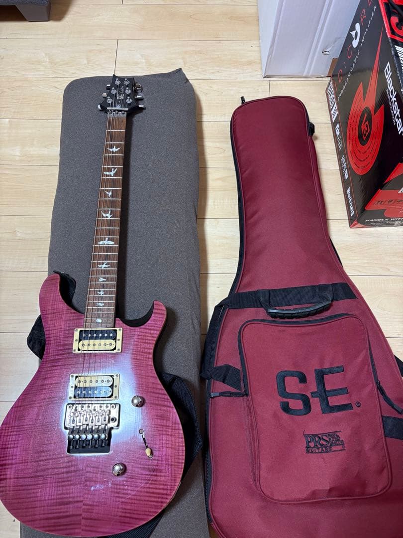 PRS SE パープル ギターケース付き　メルカリ市限定送料込み