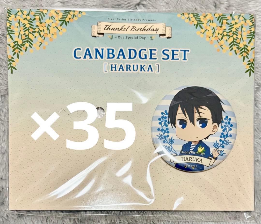 Thanks! Birthday 缶バッジセット 七瀬遙