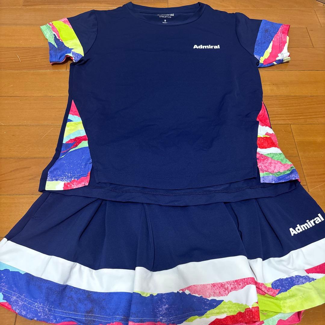 【美品】Admiral テニスウェア 上下セット　Sサイズ