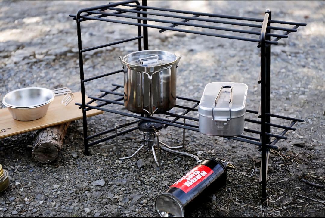 新品ハングアウト、スタッキングテーブル、フィールドラック、ログキャリースタンド