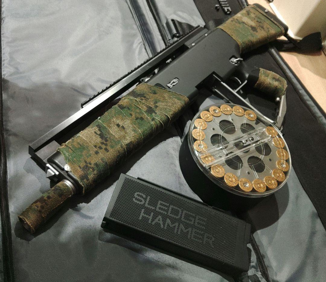 限定値下！ロングレールキット付　AA-12 ドラムマグ　ガンケース　動作未確認