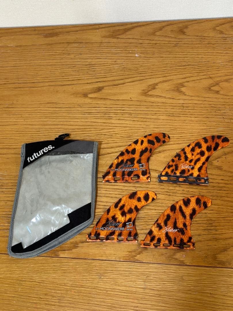 futures MOONRAKER ヒョウ柄フィン 4枚セット