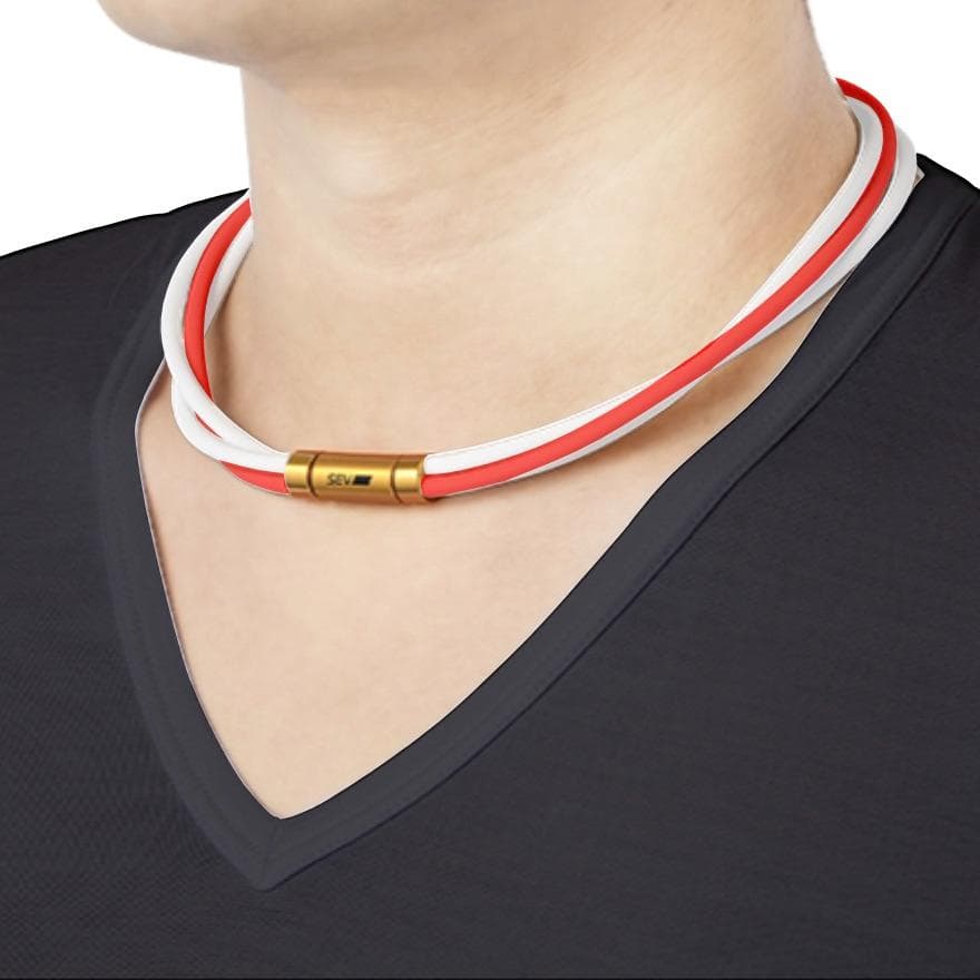 SEV セブルーパー type3G 白白赤 モデル ネックレス 54cm