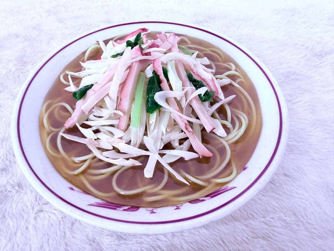 貴重品♪ 昭和レトロ食品サンプル ネギラーメン 直径21.5cm