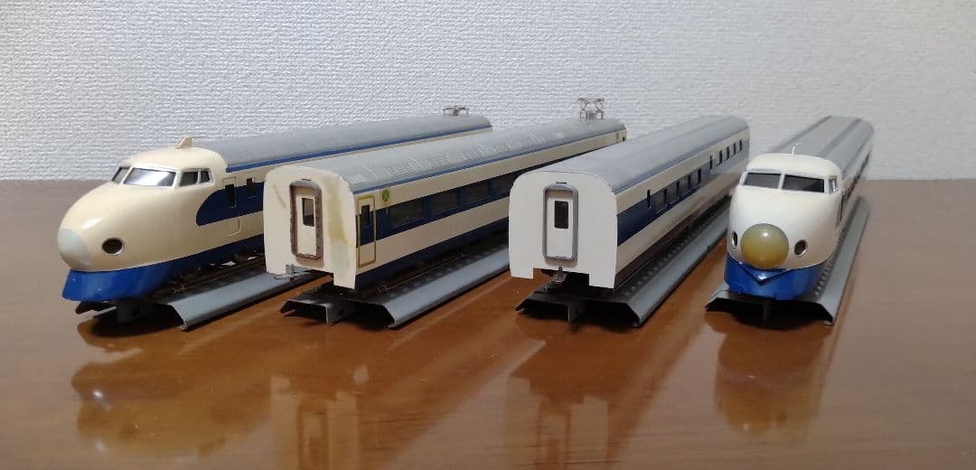 0系新幹線 HOゲージ 4両セット 長窓