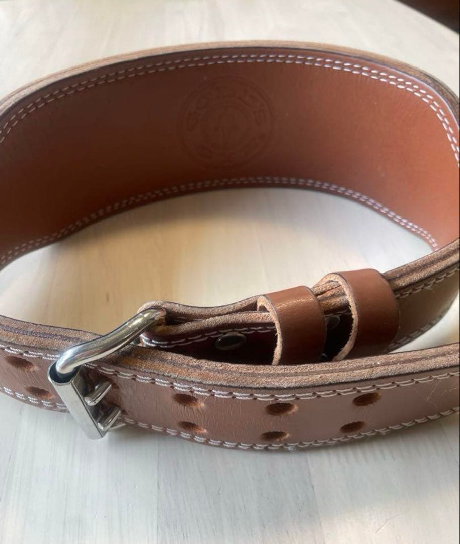 ゴールドジム　パワーベルト Sサイズ ブラウン