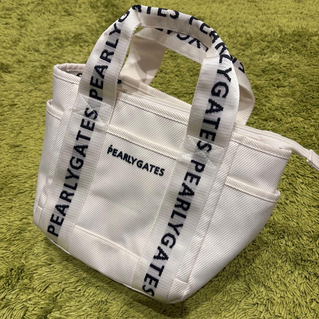 パーリーゲイツ PEARLYGATES カートバッグ ラウンドバッグ ホワイト系