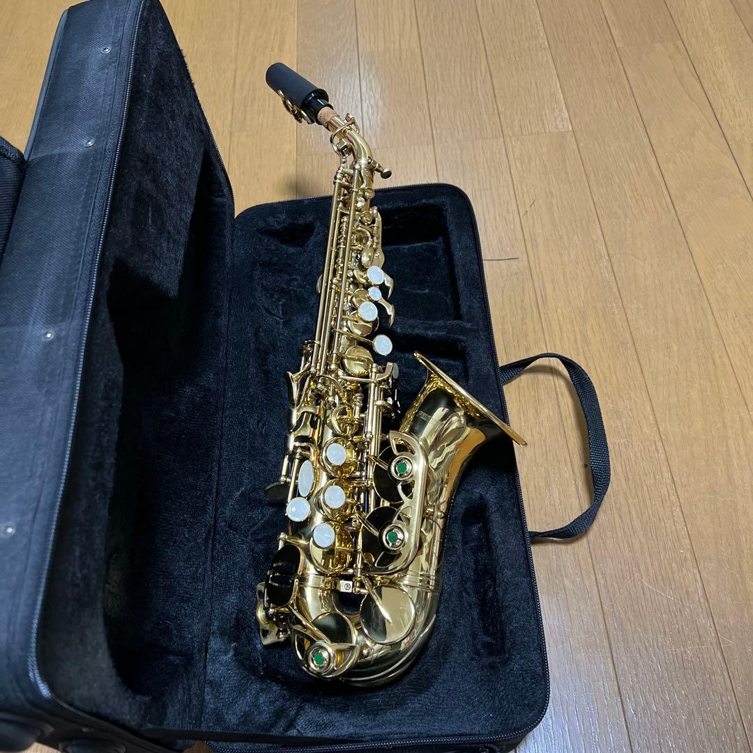 Playtech カーブドソプラノ　サックス本体 ハードケース付き
