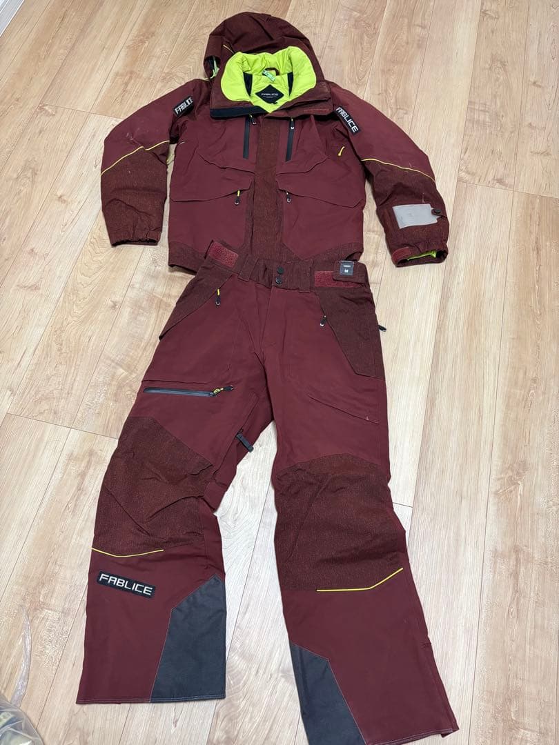 FABLICE バーガンディ スキーウェア UNISEX M