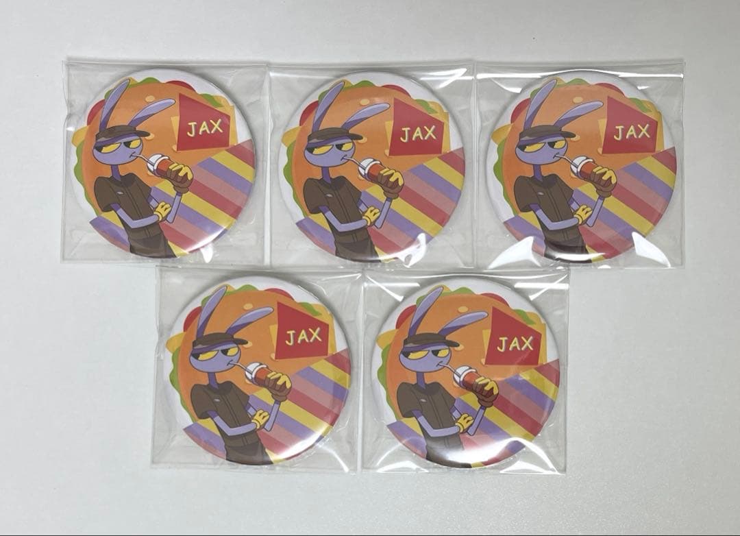 アメイジングデジタルサーカス　ジャックス　TADCカフェ限定　缶バッジ　5点