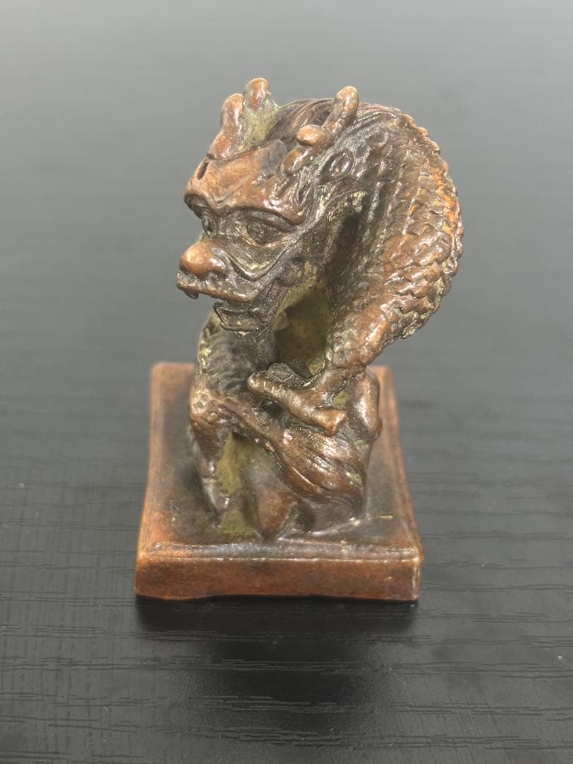 中国　美術　ドラゴン像 印鑑