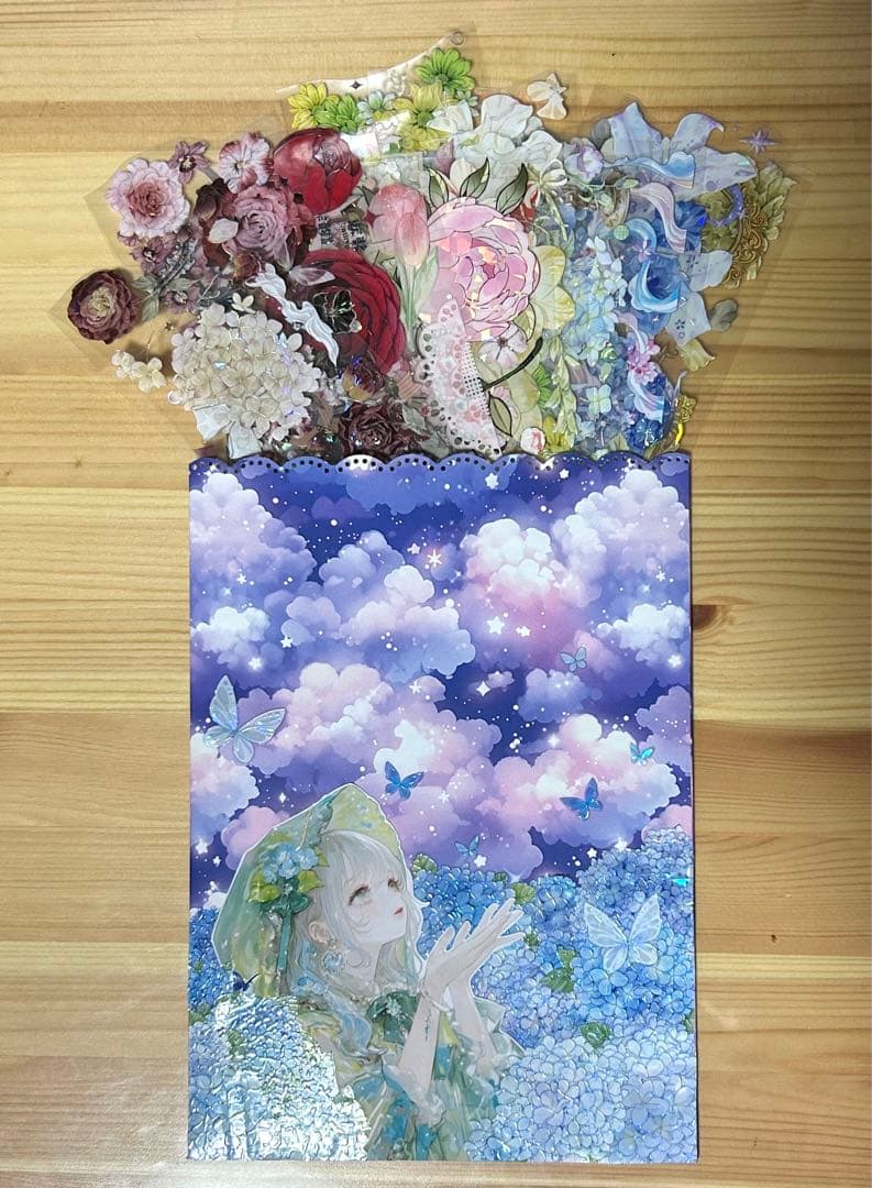 コラージュ平袋Aマステ20枚＆デザペ10枚or女の子ステッカー3枚