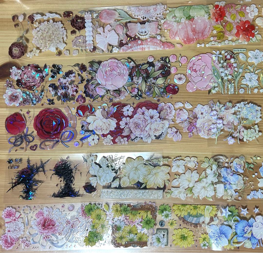 コラージュ平袋Aマステ20枚＆デザペ10枚or女の子ステッカー3枚