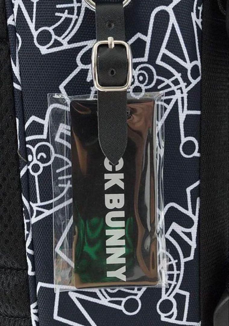 新品 ジャックバニー by パーリーゲイツ 限定 総柄 キャディバッグ ネイビー