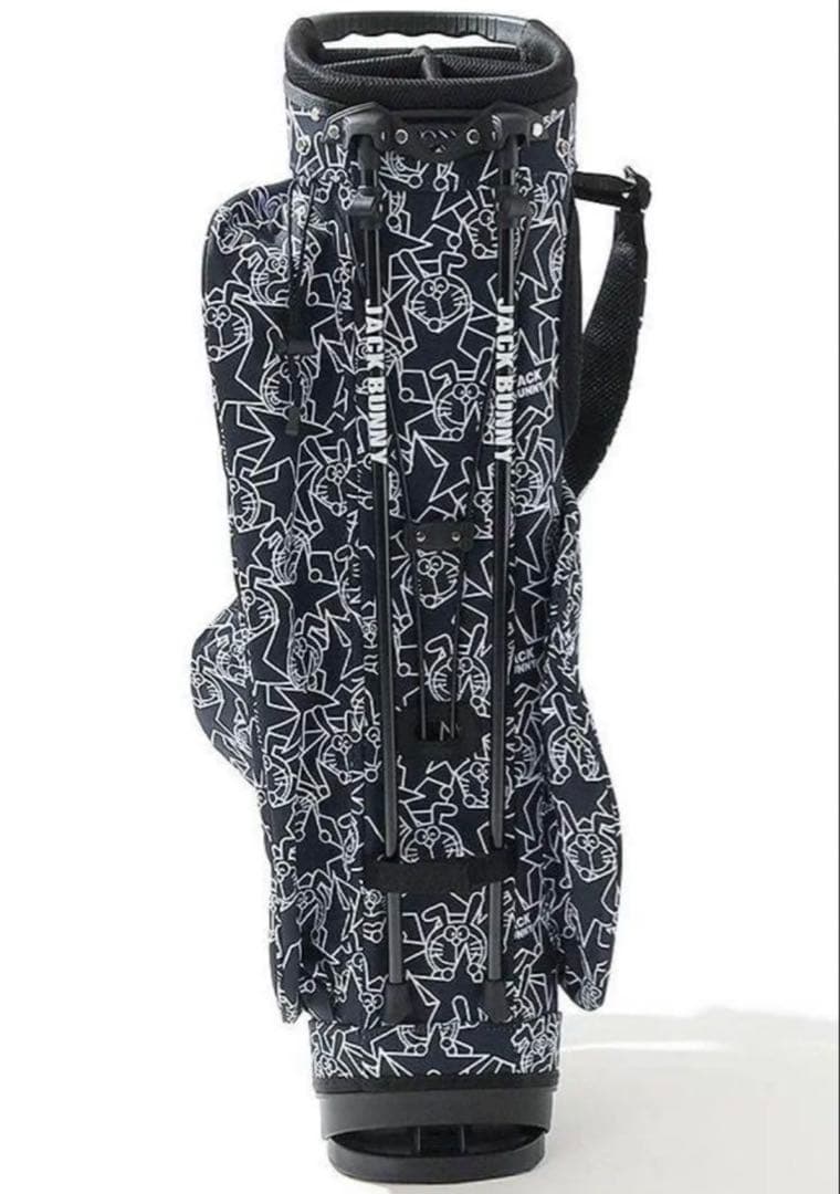 新品 ジャックバニー by パーリーゲイツ 限定 総柄 キャディバッグ ネイビー