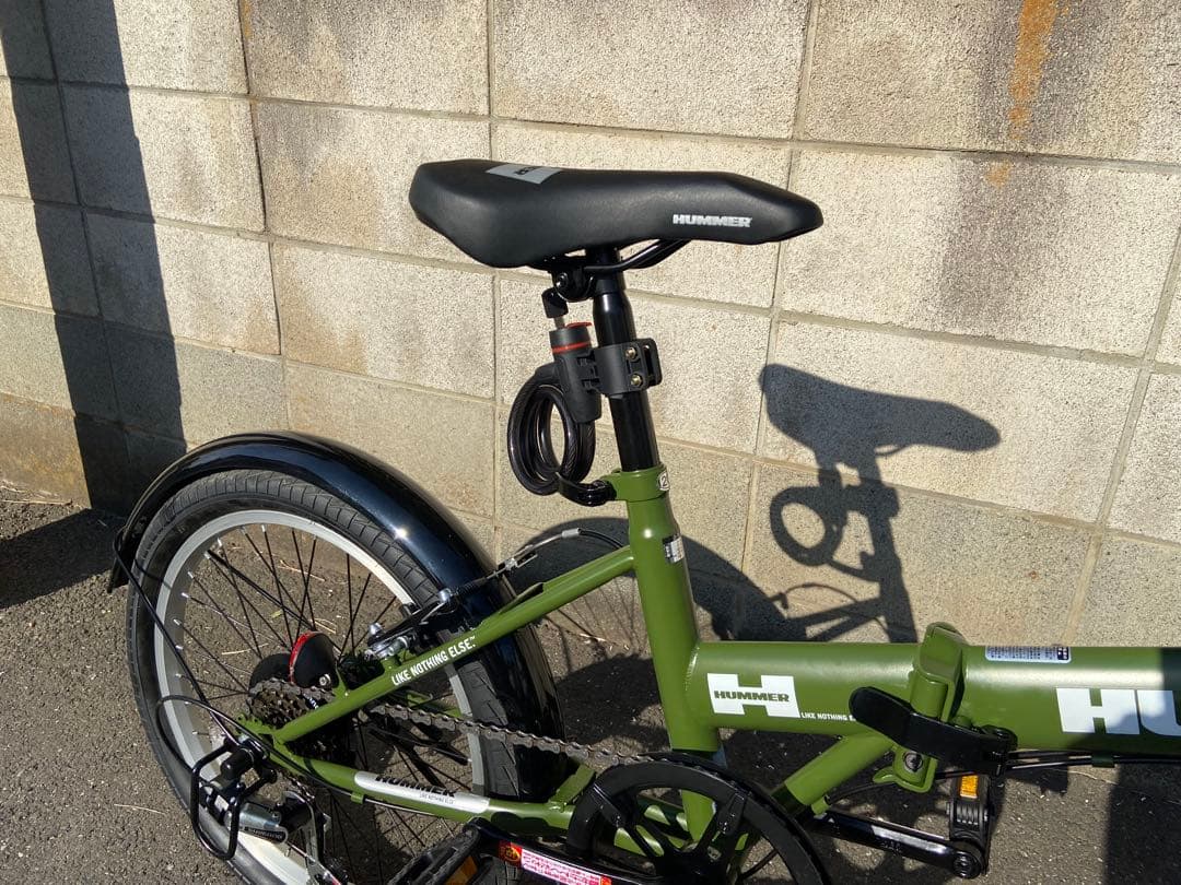 ハマー HUMMER 折りたたみ自転車　２０インチ６段ギア